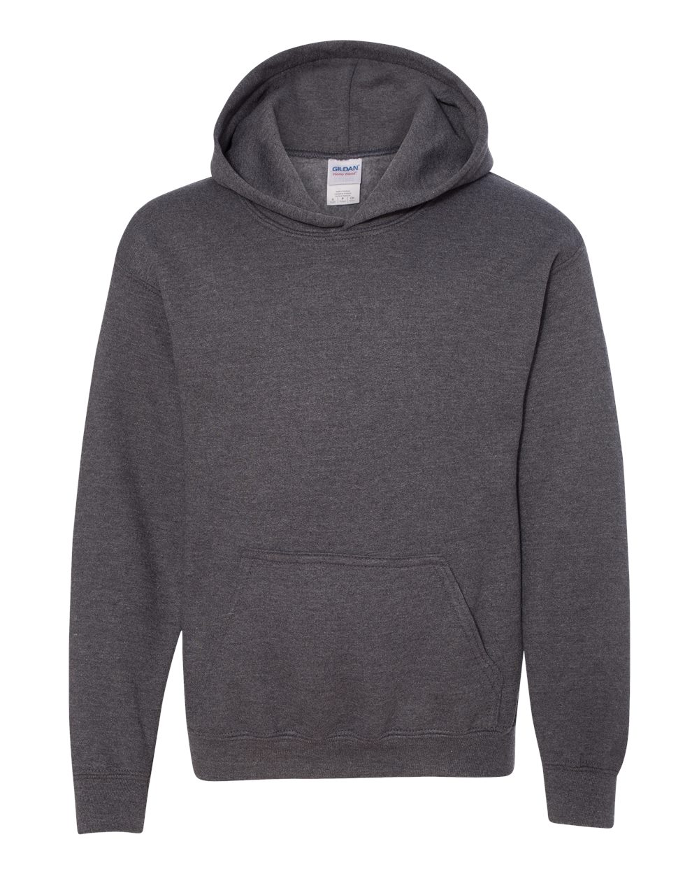 Gildan Youth Heavy Blend™ Hooded Sweatshirt - 18500B Dark Heather
