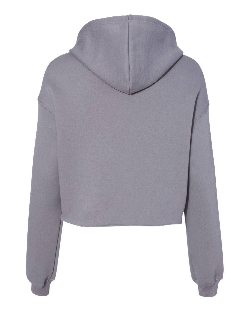 BELLA + CANVAS Women's Crop Fleece Hoodie Sweatshirt - 7502 Storm