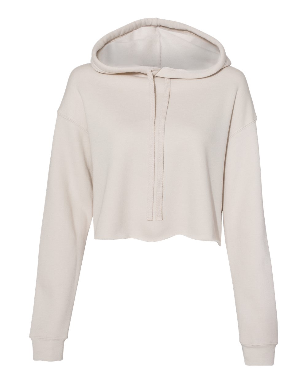 BELLA + CANVAS Women's Crop Hoodie Sweatshirt - 7502 Heather Dust