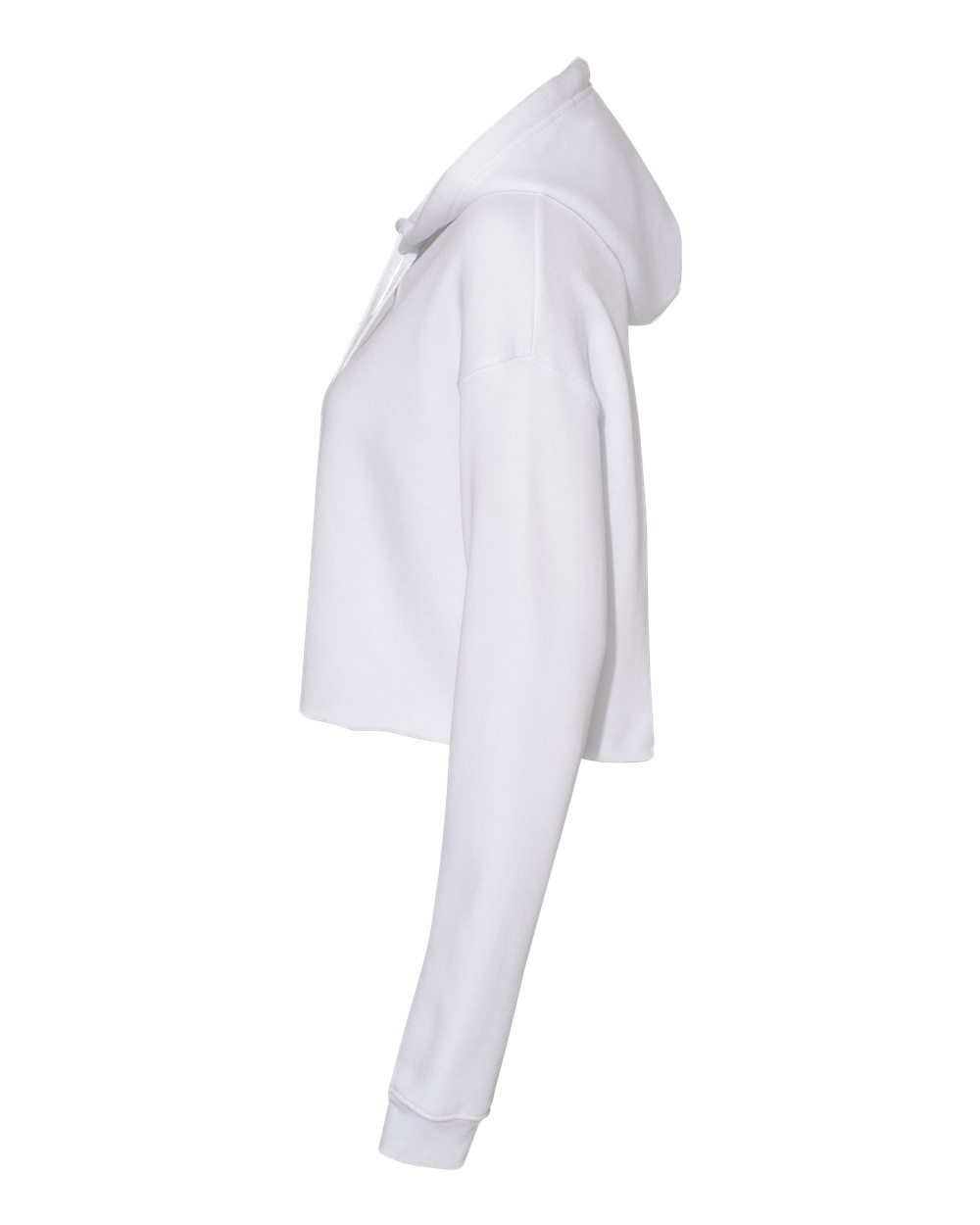 BELLA + CANVAS Women's Crop Hoodie Sweatshirt - 7502 White