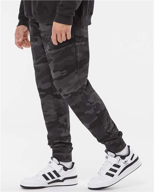 Independent Trading Co. Men's Midweight Fleece Sweatpants - IND20PNT Black Camo