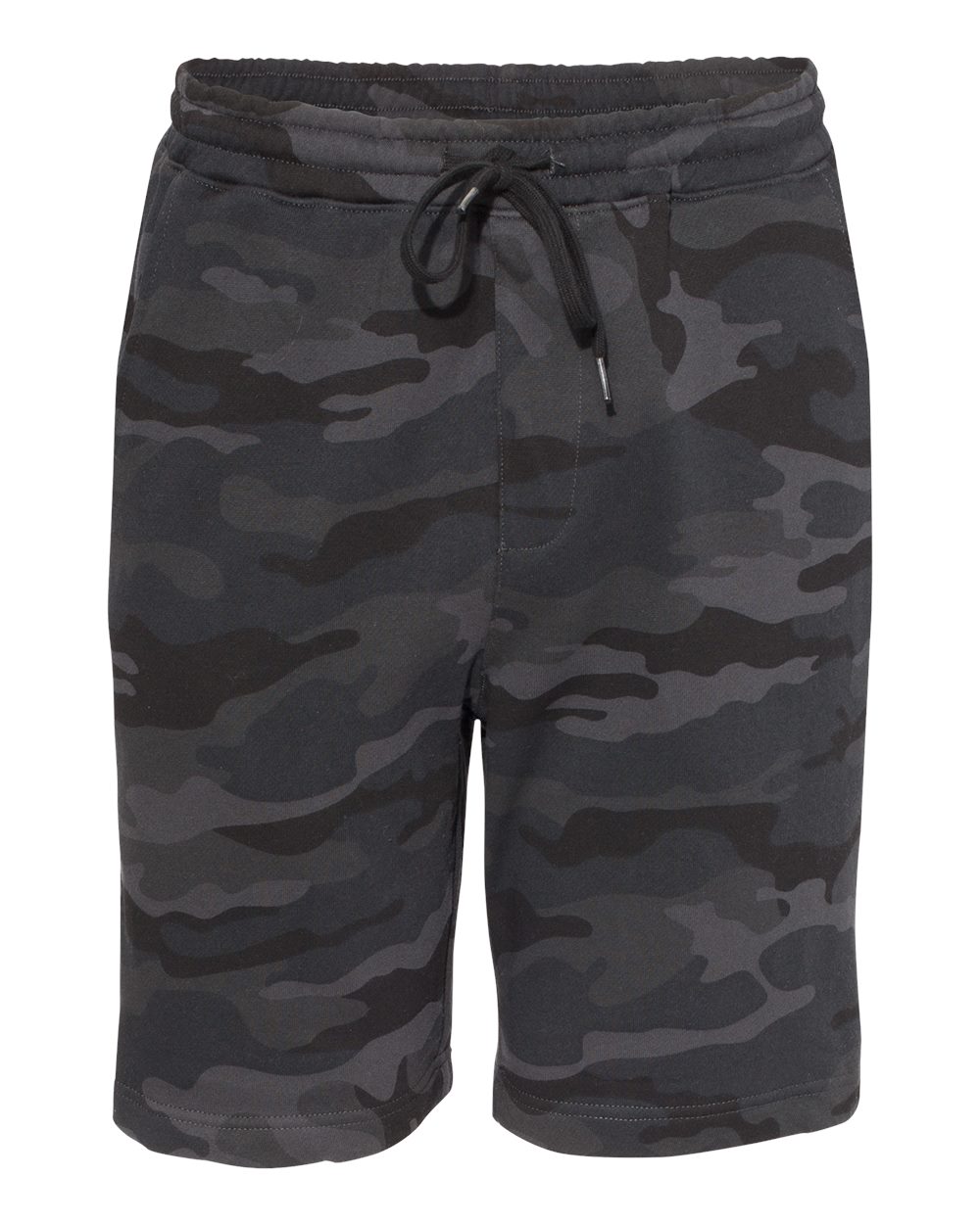 Independent Trading Co. Men's Midweight Fleece Shorts - IND20SRT - IND20SET Black Camo