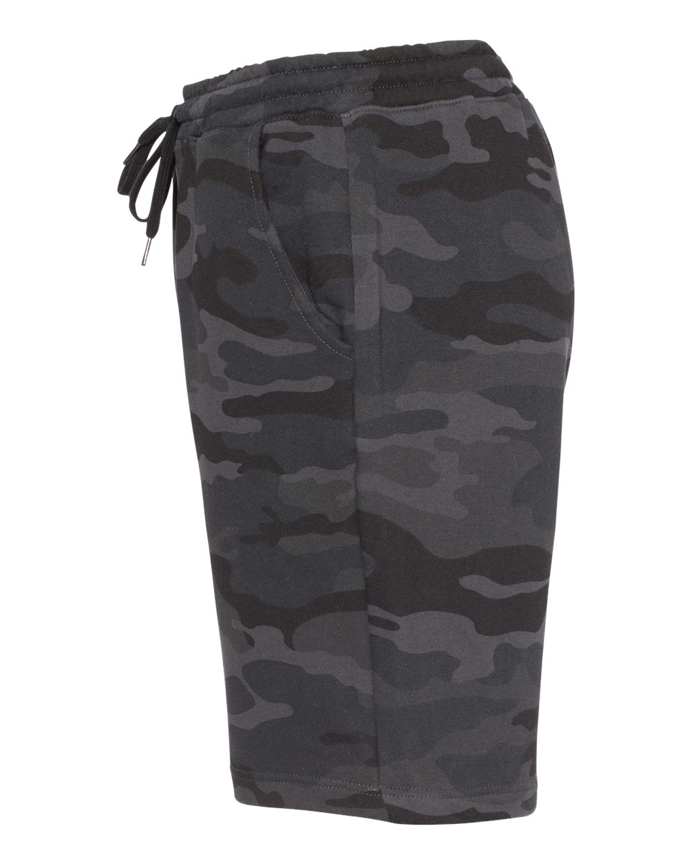 Independent Trading Co. Men's Midweight Fleece Shorts - IND20SRT - IND20SET Black Camo