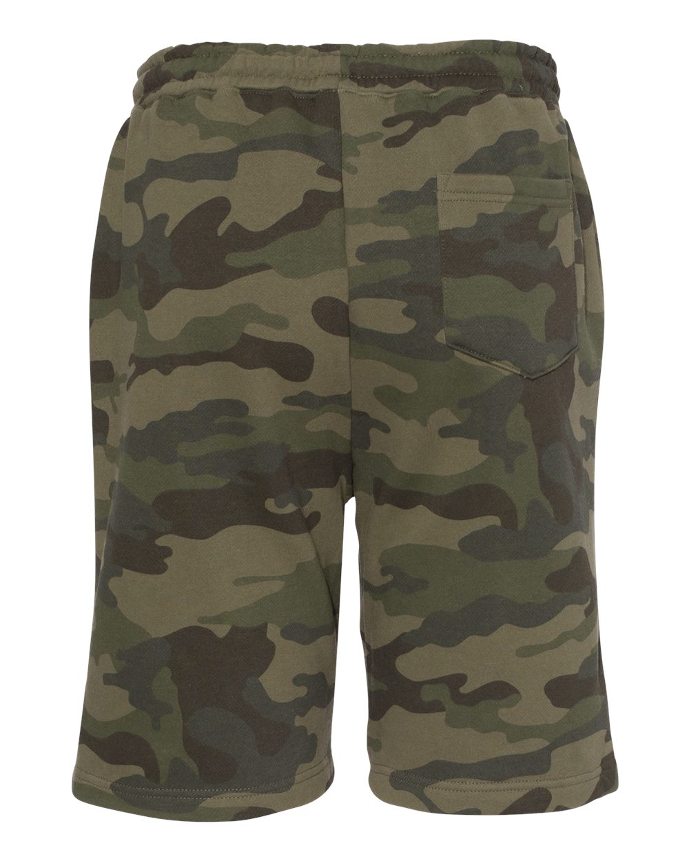 Independent Trading Co. Men's Midweight Fleece Shorts - IND20SRT - IND20SET Forest Camo
