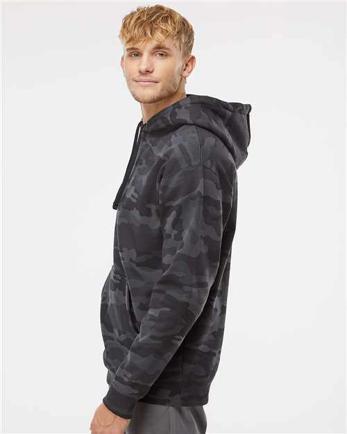 Independent Trading Co. Unisex Heavyweight Hooded Sweatshirt - IND4000 Black Camo
