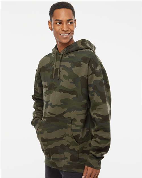Independent Trading Co. Unisex Heavyweight Hooded Sweatshirt - IND4000 Forest Camo