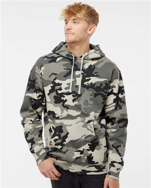 Independent Trading Co. Unisex Heavyweight Hooded Sweatshirt - IND4000 Snow Camo