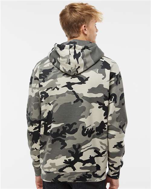 Independent Trading Co. Unisex Heavyweight Hooded Sweatshirt - IND4000 Snow Camo