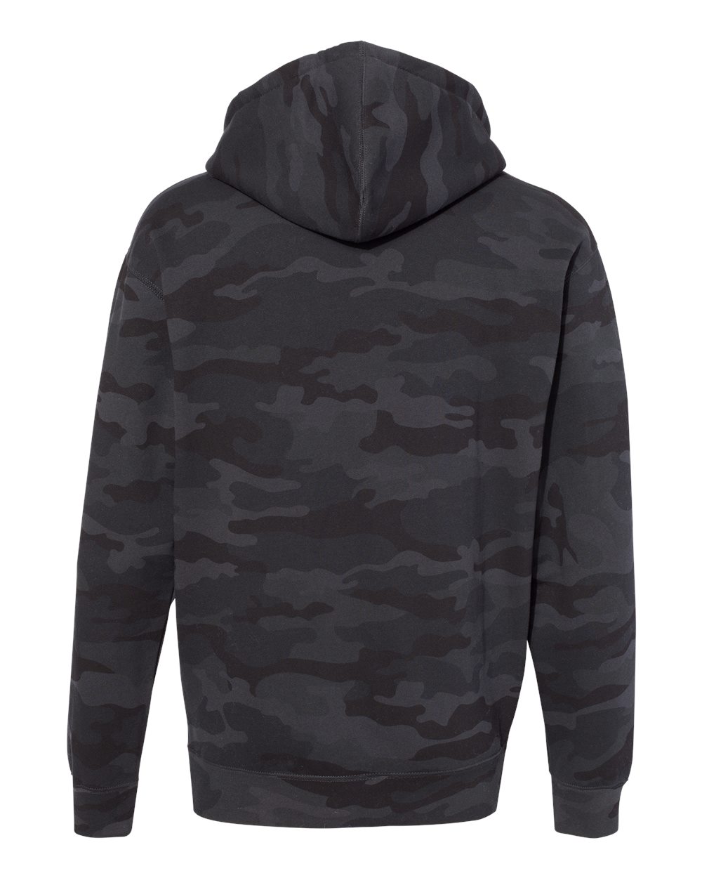 Independent Trading Co. Unisex Heavyweight Hooded Sweatshirt - IND4000 Black Camo