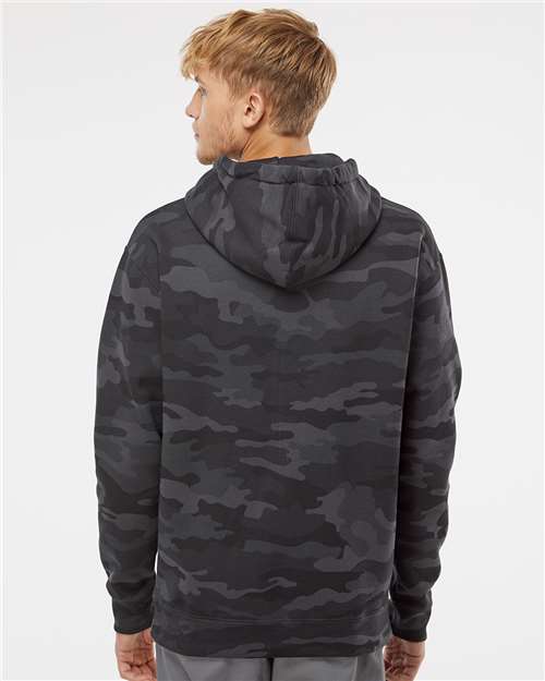 Independent Trading Co. Unisex Heavyweight Hooded Sweatshirt - IND4000 Black Camo