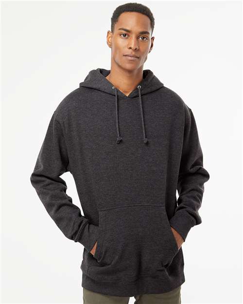 Independent Trading Co. Unisex Heavyweight Hooded Sweatshirt - IND4000 Charcoal Heather