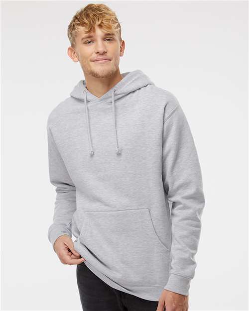 Independent Trading Co. Unisex Heavyweight Hooded Sweatshirt - IND4000 Grey Heather