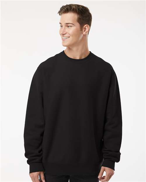 Independent Trading Co. Unisex Legend Premium Heavyweight Cross-Grain Crewneck Sweatshirt - IND5000C Black