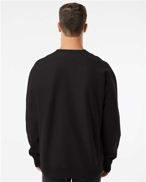 Independent Trading Co. Unisex Legend Premium Heavyweight Cross-Grain Crewneck Sweatshirt - IND5000C Black