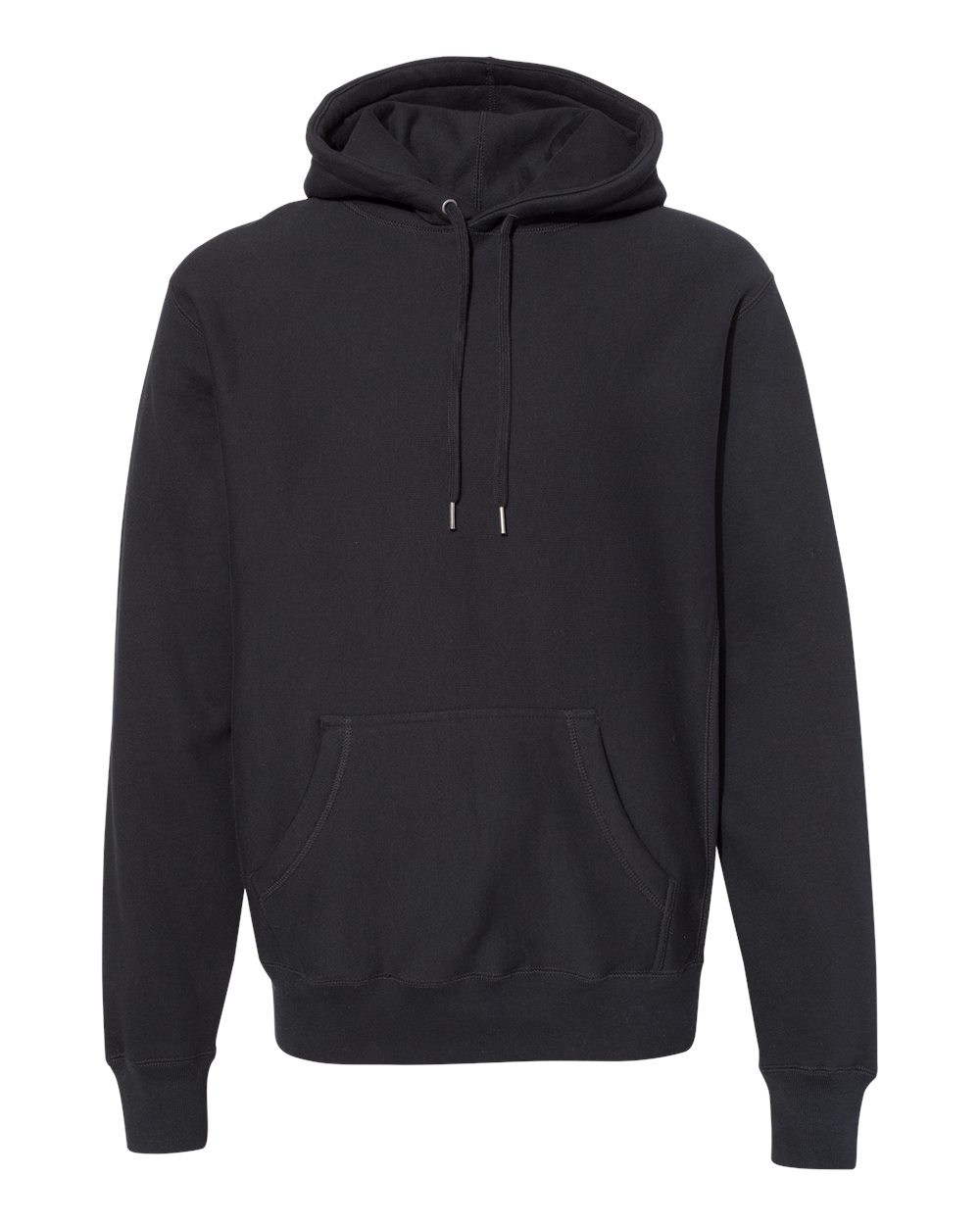 Independent Trading Co. Unisex Legend Premium Heavyweight Cross-Grain Hooded Sweatshirt - IND5000P Black