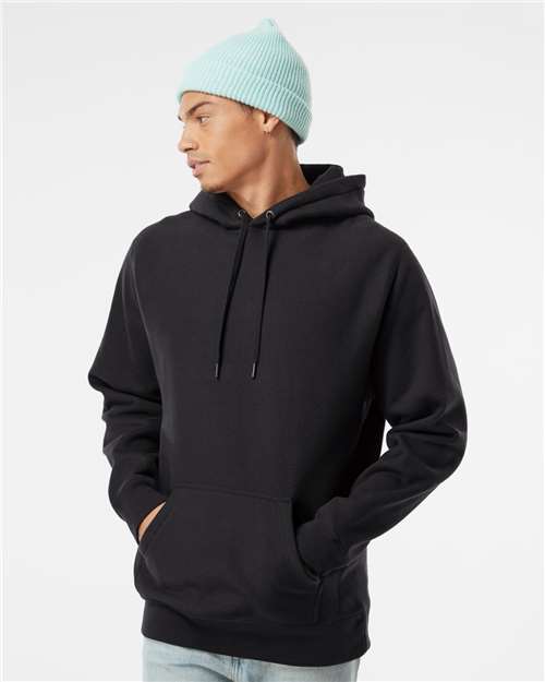 Independent Trading Co. Unisex Legend Premium Heavyweight Cross-Grain Hooded Sweatshirt - IND5000P Black