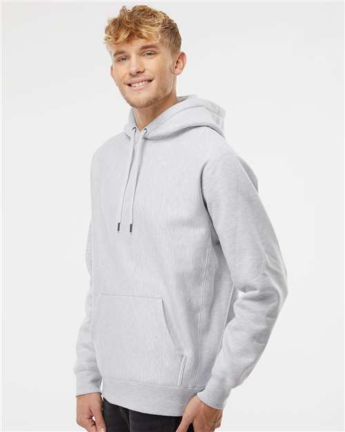 Independent Trading Co. Unisex Legend Premium Heavyweight Cross-Grain Hooded Sweatshirt - IND5000P Grey Heather
