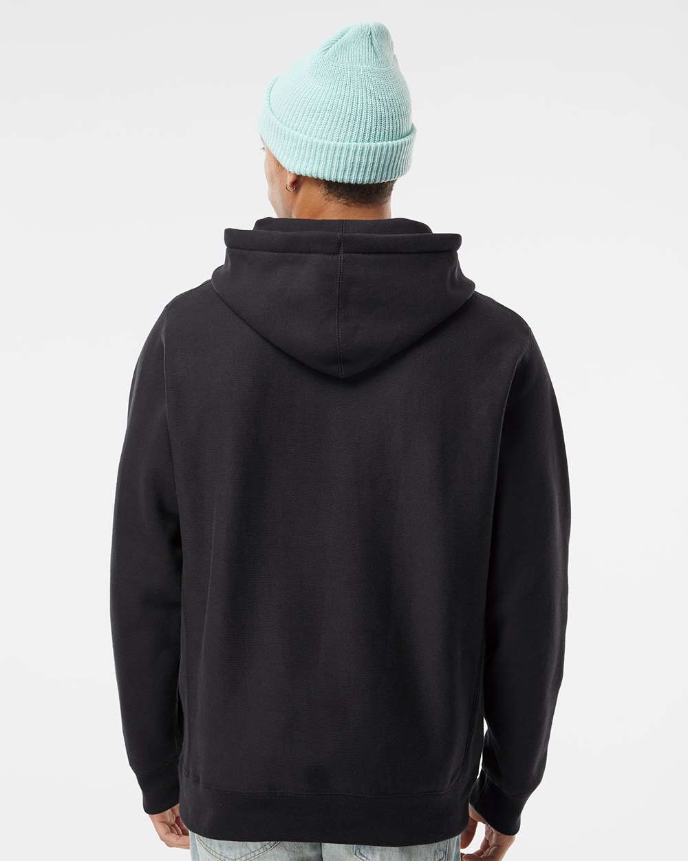 Independent Trading Co. Unisex Legend Premium Heavyweight Cross-Grain Hooded Sweatshirt - IND5000P Black