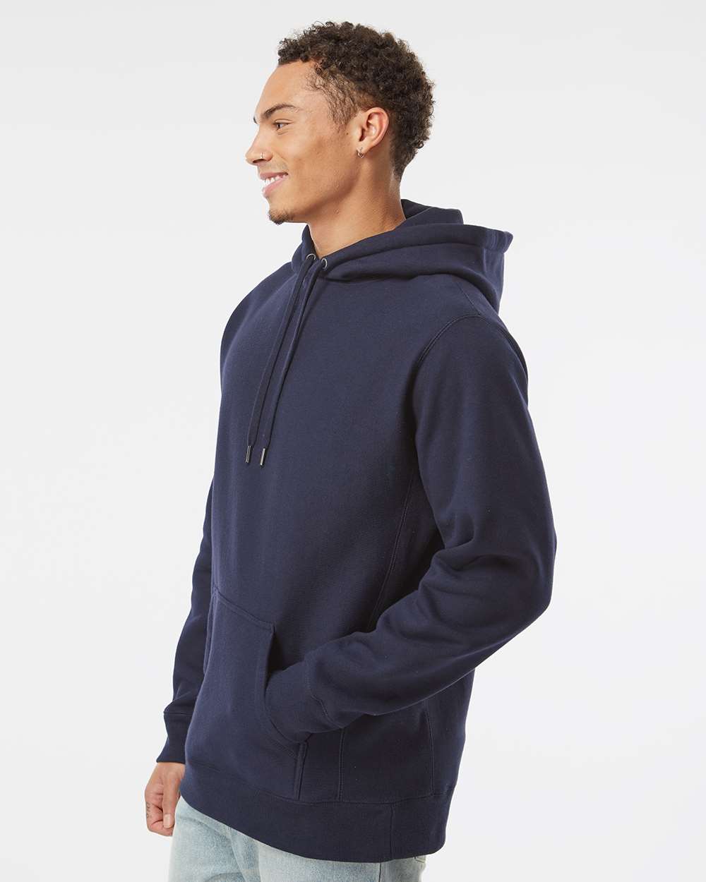 Independent Trading Co. Unisex Legend Premium Heavyweight Cross-Grain Hooded Sweatshirt - IND5000P Classic Navy