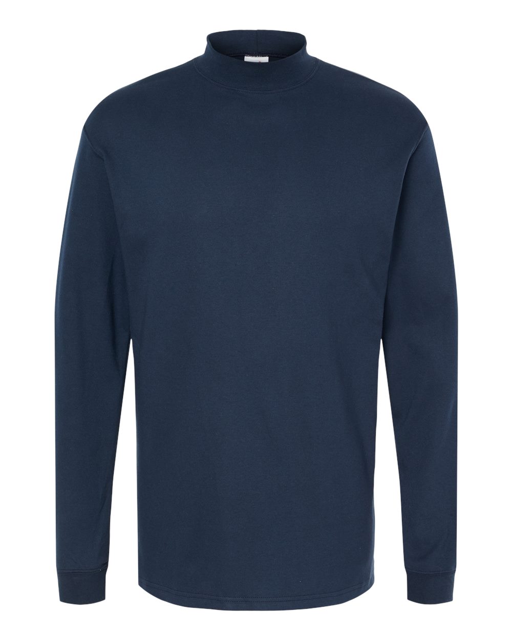King Fashion Jersey Interlock Mockneck Long Sleeve T-Shirt - KF4600 Navy