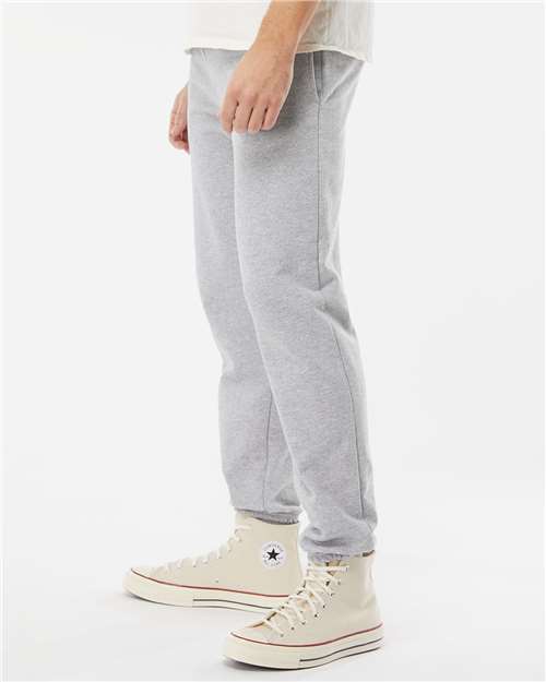 King Fashion Pocketed Sweatpants with Elastic Cuffs - KF9012 Athletic Grey