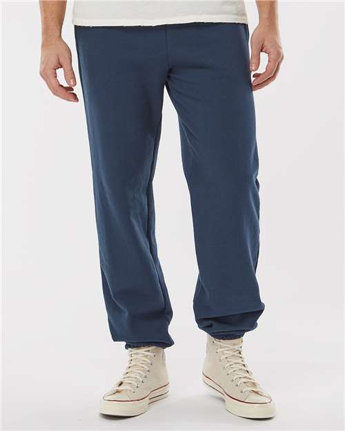 King Fashion Pocketed Sweatpants with Elastic Cuffs - KF9012 Navy