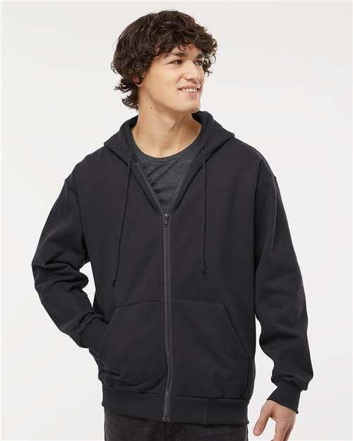 King Fashion Full-Zip Hooded Sweatshirt - KF9017 Black