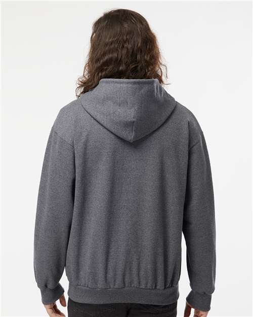 King Fashion Full-Zip Hooded Sweatshirt - KF9017 Charcoal Mix