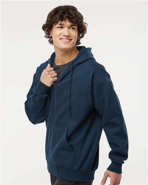 King Fashion Full-Zip Hooded Sweatshirt - KF9017 Navy