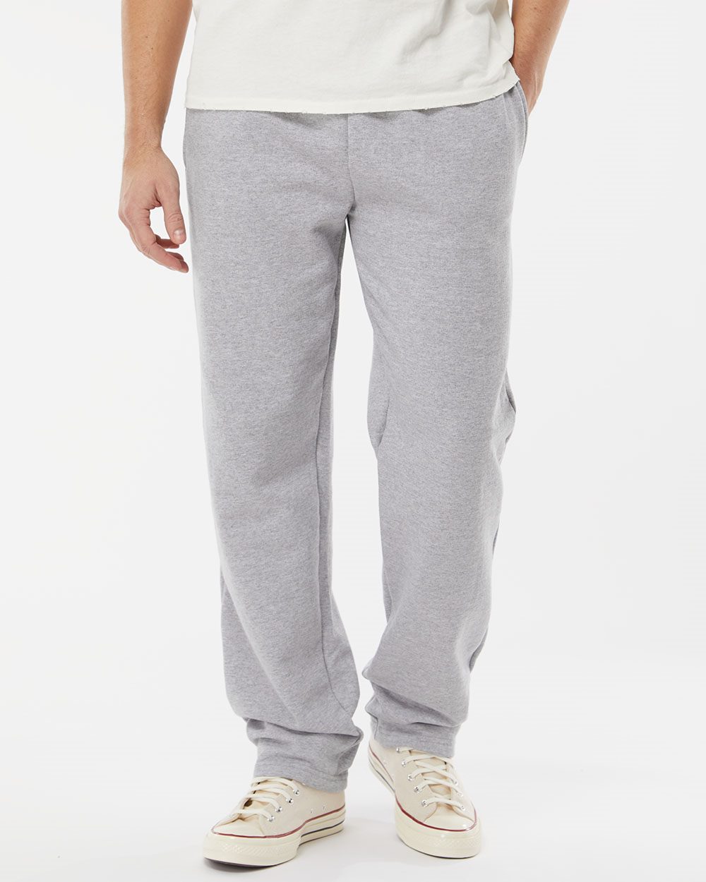 King Fashion Pocketed Open Bottom Sweatpants - KF9022