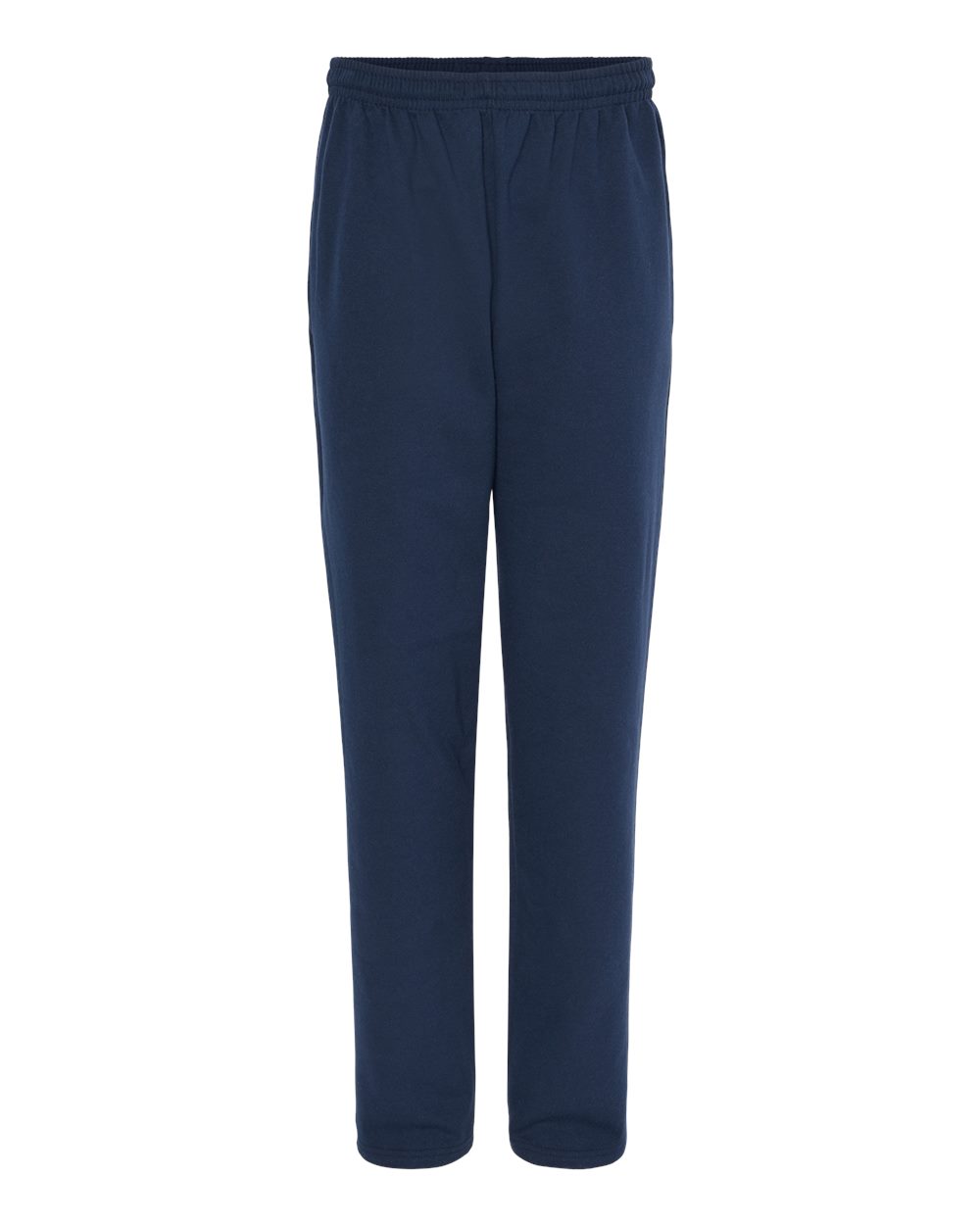 King Fashion Pocketed Open Bottom Sweatpants - KF9022 Navy