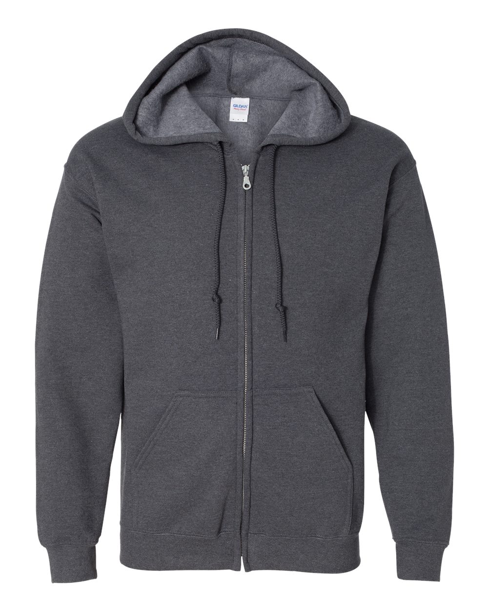 Gildan Unisex Heavy Blend™ Full-Zip Hooded Sweatshirt - 18600 Dark Heather