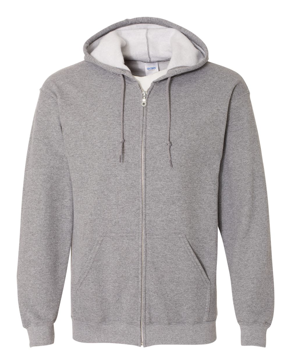 Gildan Unisex Heavy Blend™ Full-Zip Hooded Sweatshirt - 18600 Graphite Heather