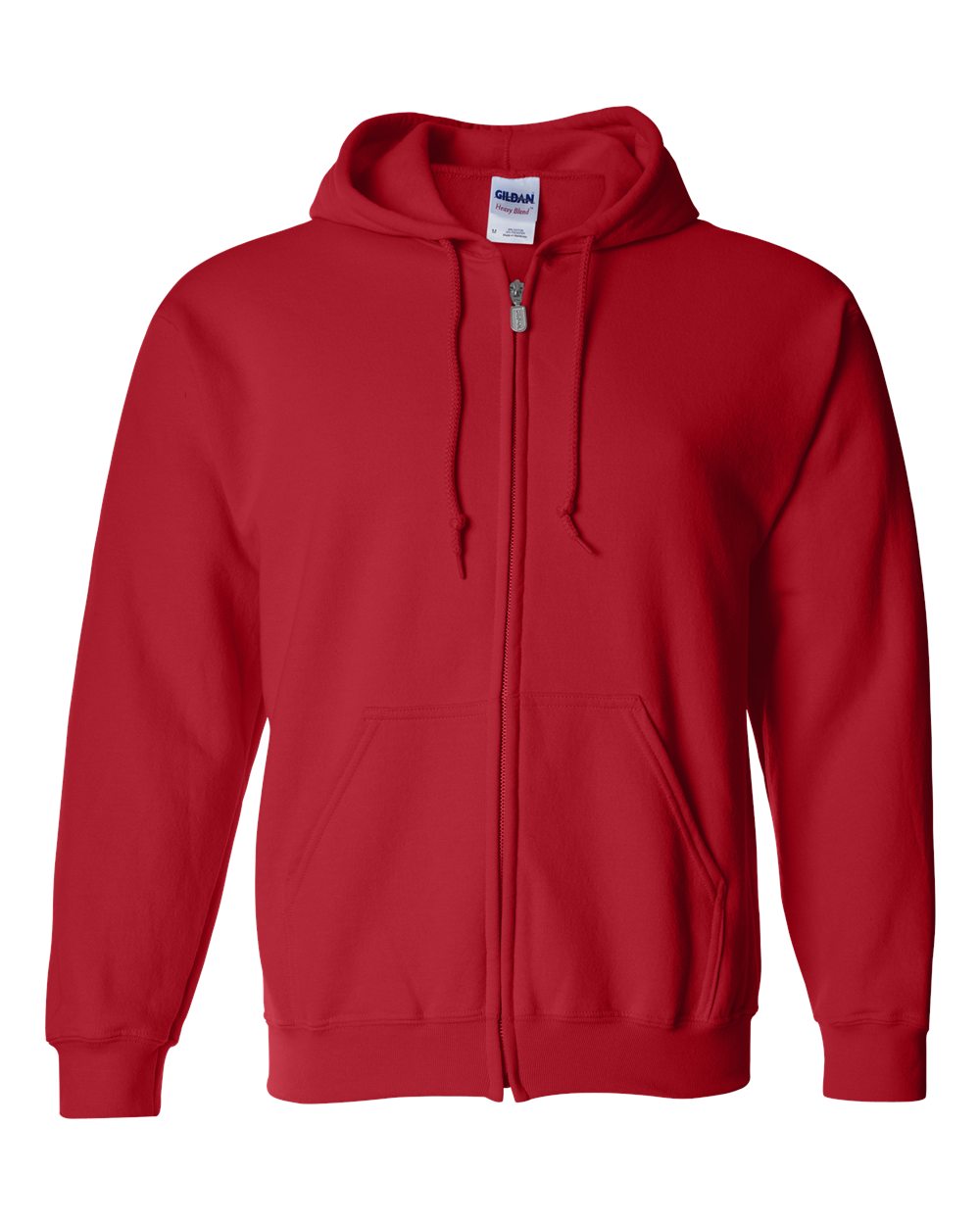 Gildan Unisex Heavy Blend™ Full-Zip Hooded Sweatshirt - 18600 Red