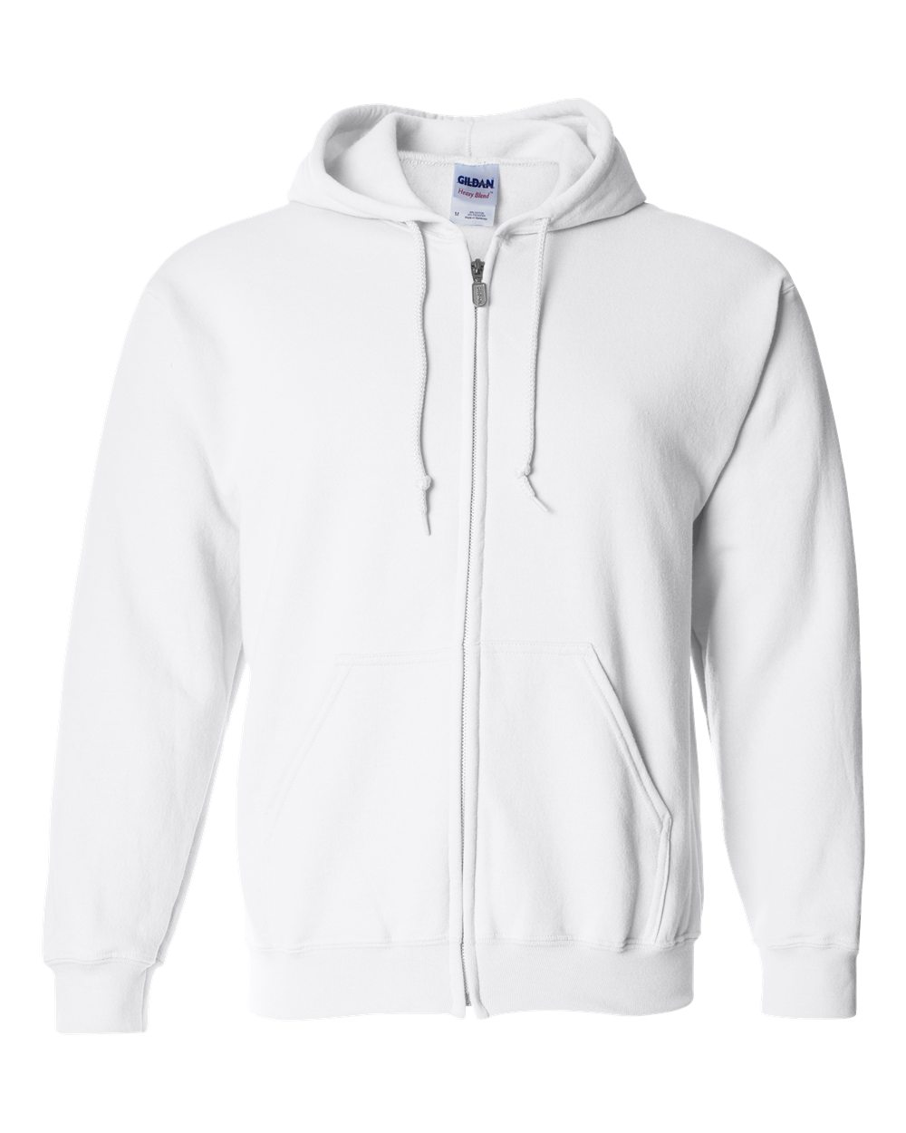 Gildan Unisex Heavy Blend™ Full-Zip Hooded Sweatshirt - 18600 White