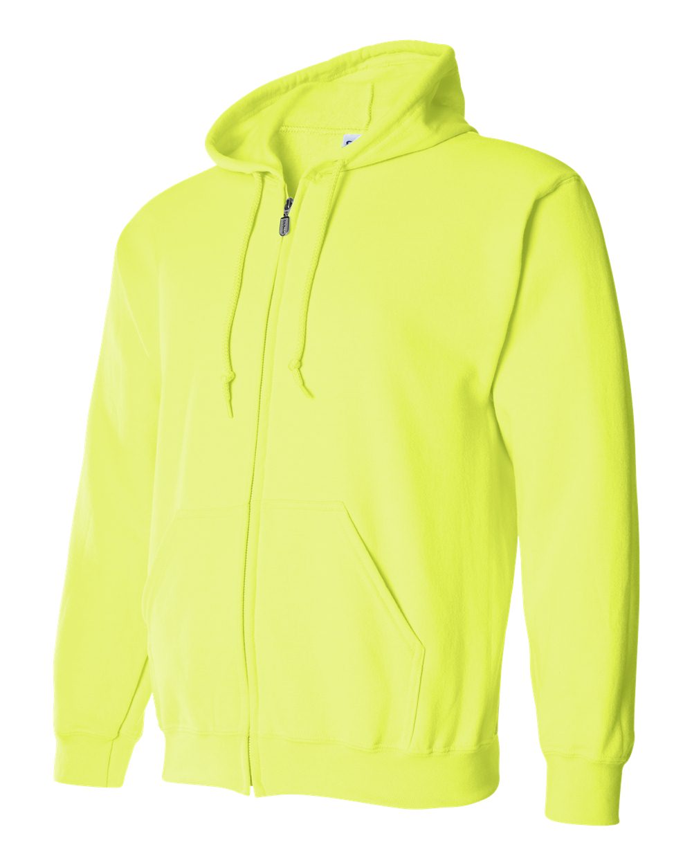 Gildan Unisex Heavy Blend™ Full-Zip Hooded Sweatshirt - 18600 Safety Green