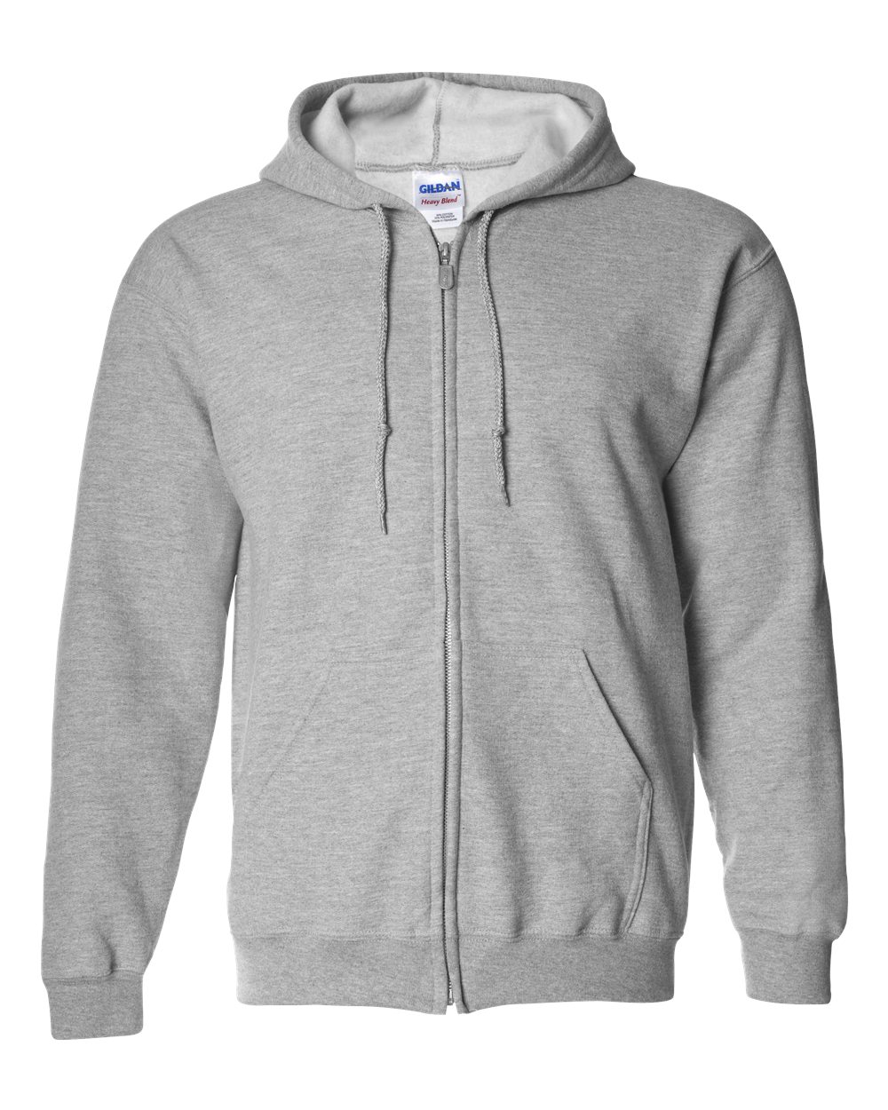Gildan Unisex Heavy Blend™ Full-Zip Hooded Sweatshirt - 18600 Sport Grey