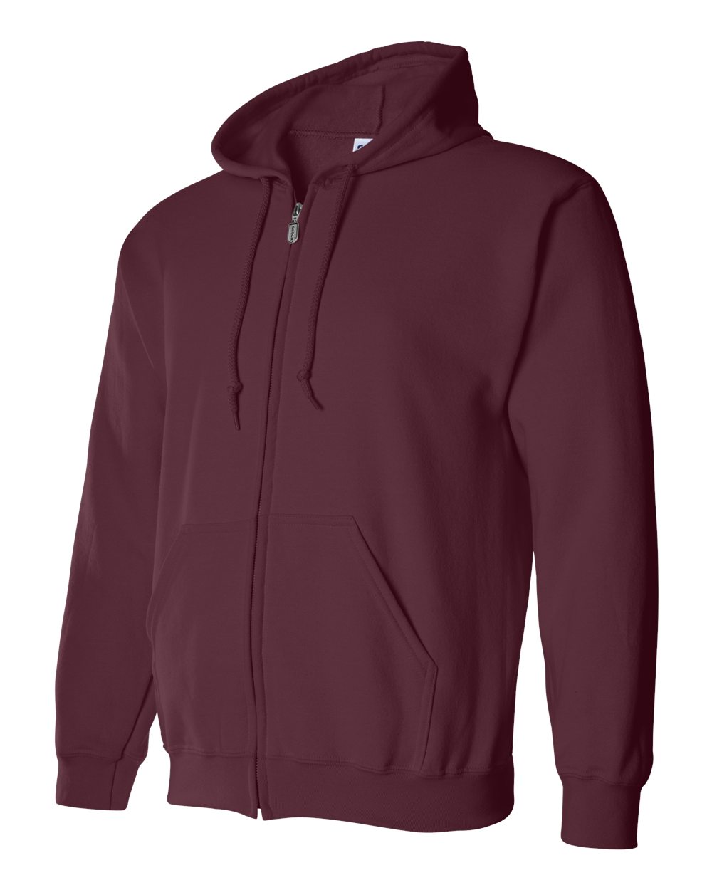 Gildan Unisex Heavy Blend™ Full-Zip Hooded Sweatshirt - 18600 Maroon
