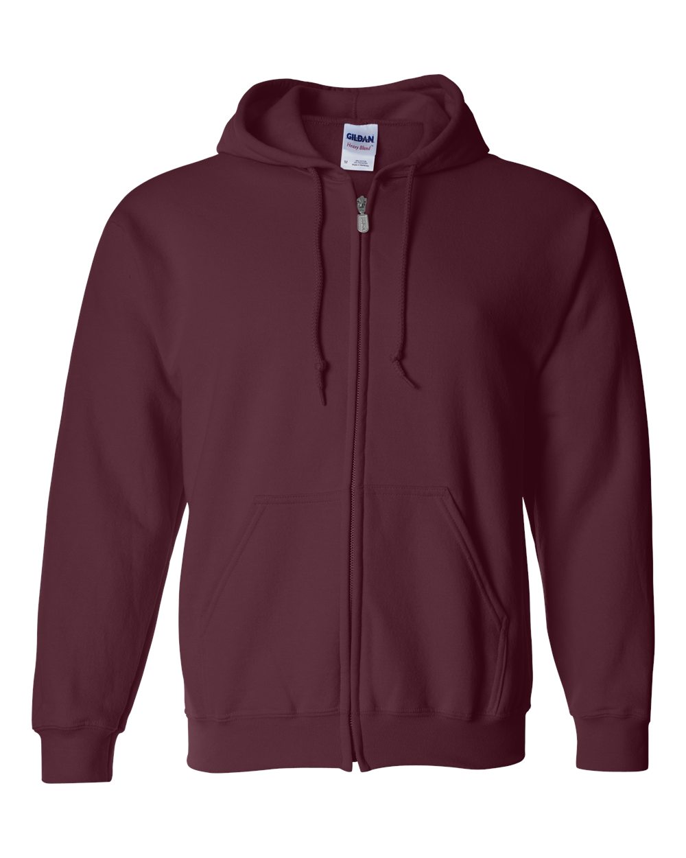 Gildan Unisex Heavy Blend™ Full-Zip Hooded Sweatshirt - 18600 Maroon