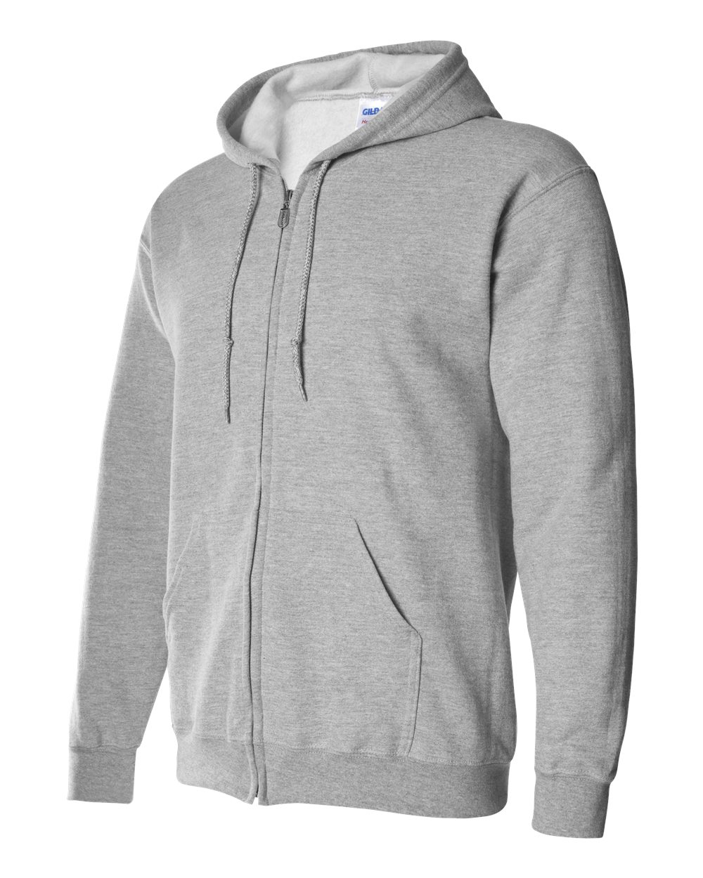 Gildan Unisex Heavy Blend™ Full-Zip Hooded Sweatshirt - 18600 Sport Grey