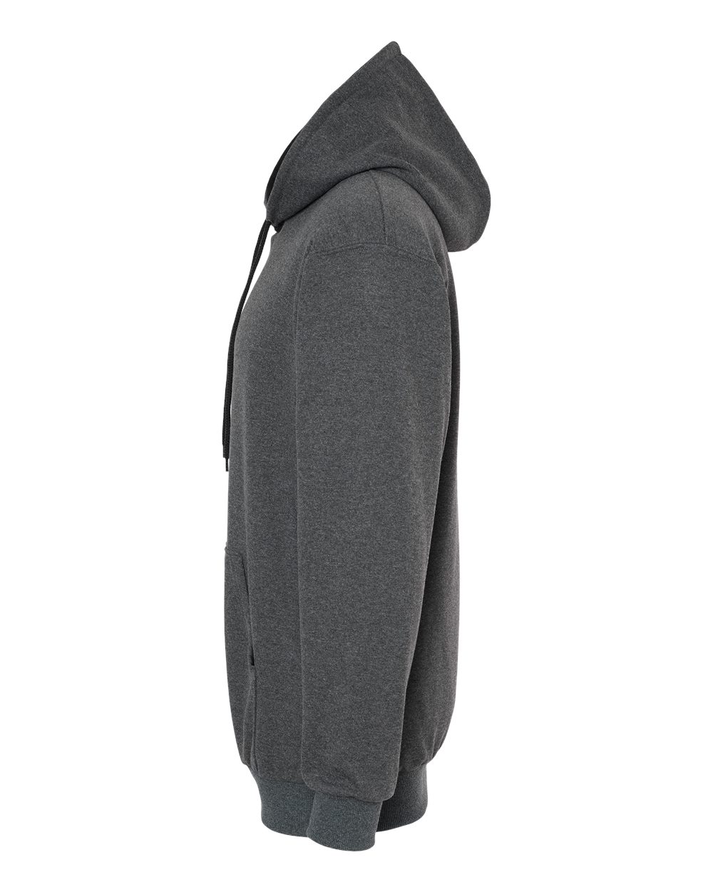 King Fashion Two-Tone Hooded Sweatshirt - KF9041 Charcoal- Black