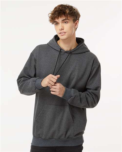 King Fashion Two-Tone Hooded Sweatshirt - KF9041 Charcoal- Black