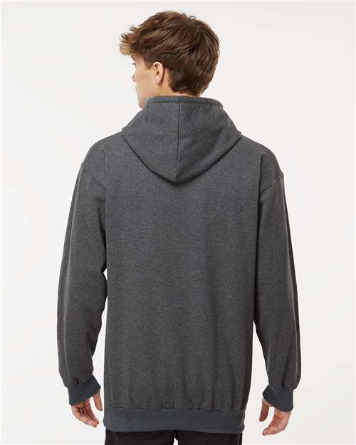 King Fashion Two-Tone Hooded Sweatshirt - KF9041 Charcoal- Black