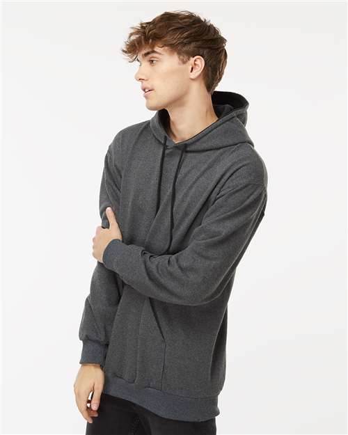 King Fashion Two-Tone Hooded Sweatshirt - KF9041 Charcoal- Black