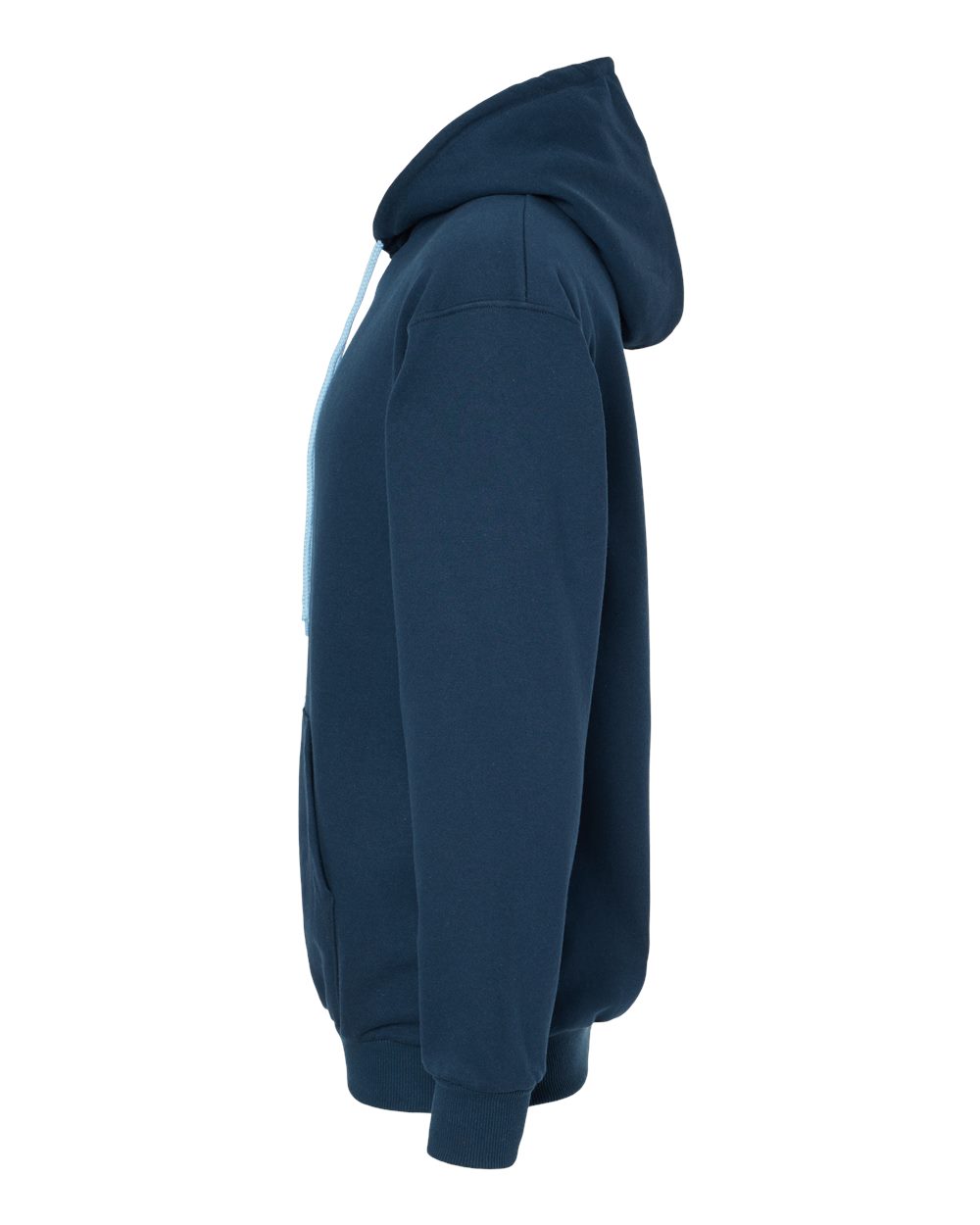 King Fashion Two-Tone Hooded Sweatshirt - KF9041 Navy- Light Blue