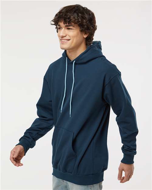King Fashion Two-Tone Hooded Sweatshirt - KF9041 Navy- Light Blue