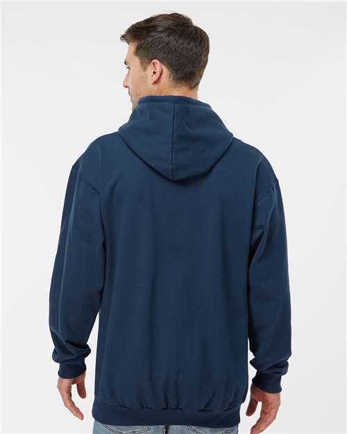 King Fashion Two-Tone Hooded Sweatshirt - KF9041 Navy- Red