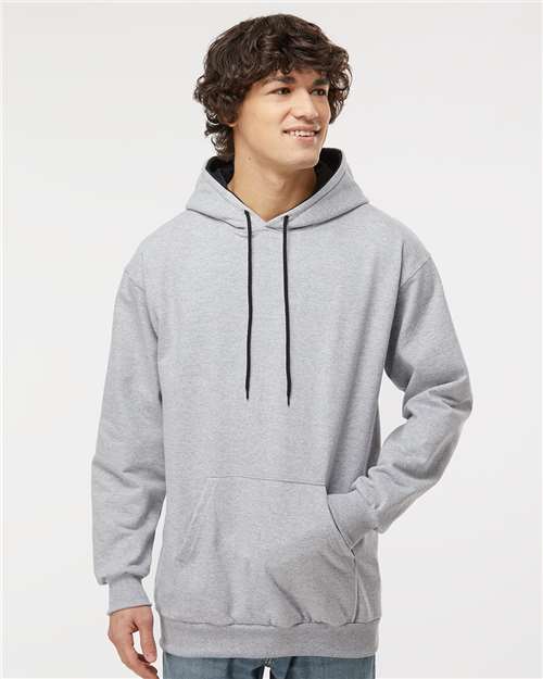 King Fashion Two-Tone Hooded Sweatshirt - KF9041 Sport Grey- Black
