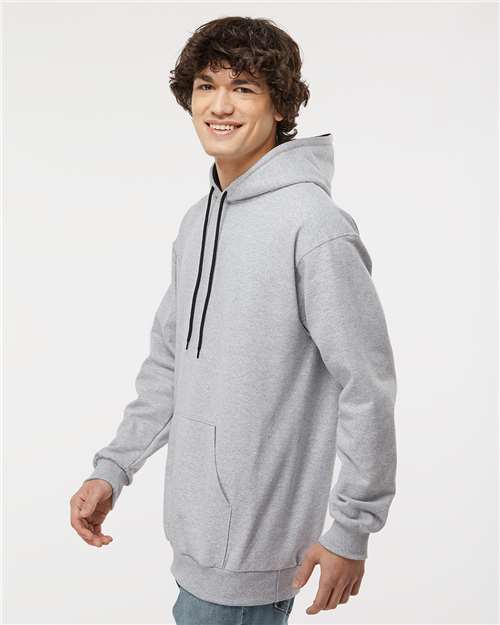 King Fashion Two-Tone Hooded Sweatshirt - KF9041 Sport Grey- Black
