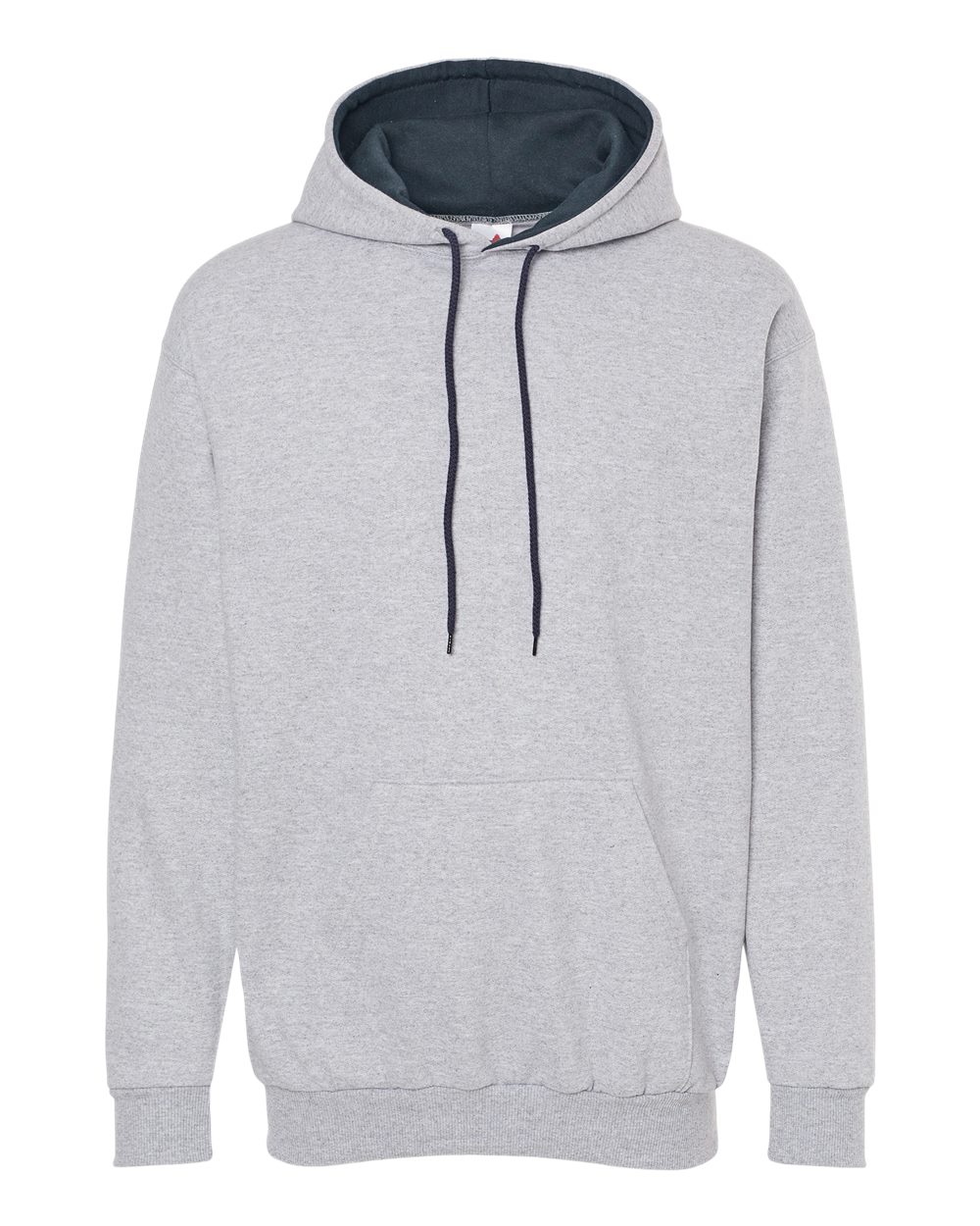 King Fashion Two-Tone Hooded Sweatshirt - KF9041 Sport Grey- Navy